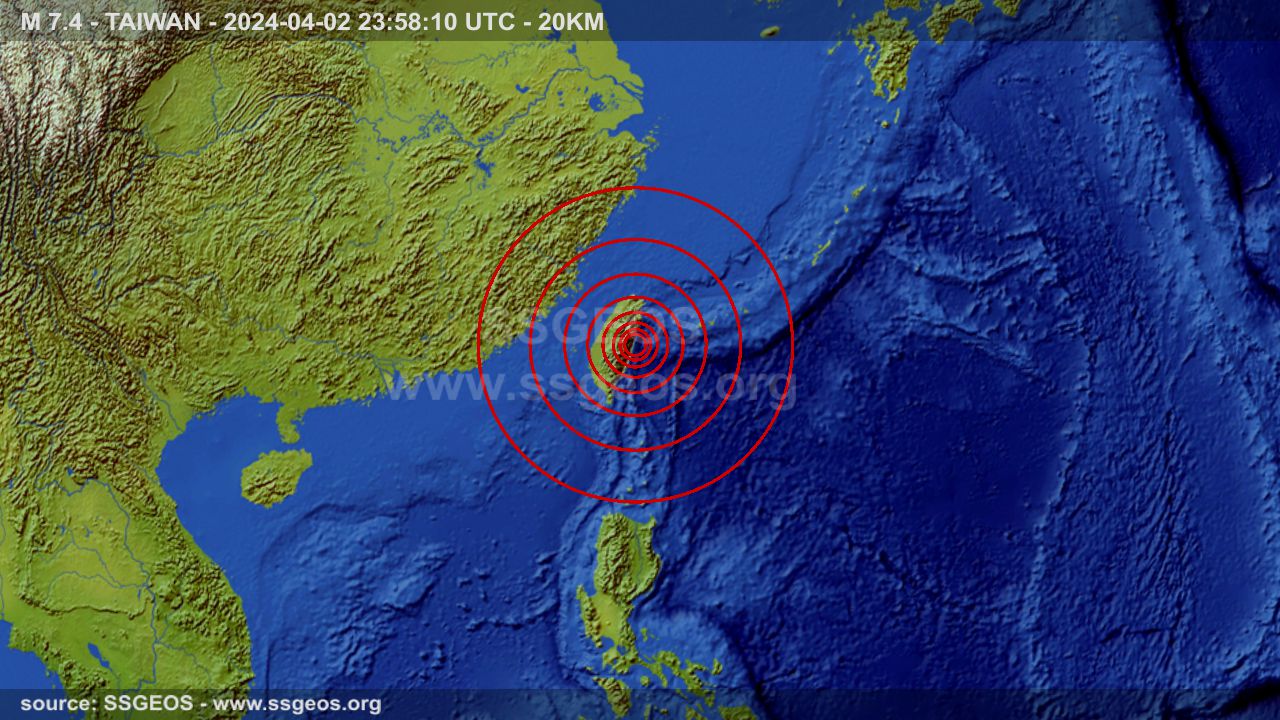 earthquake map