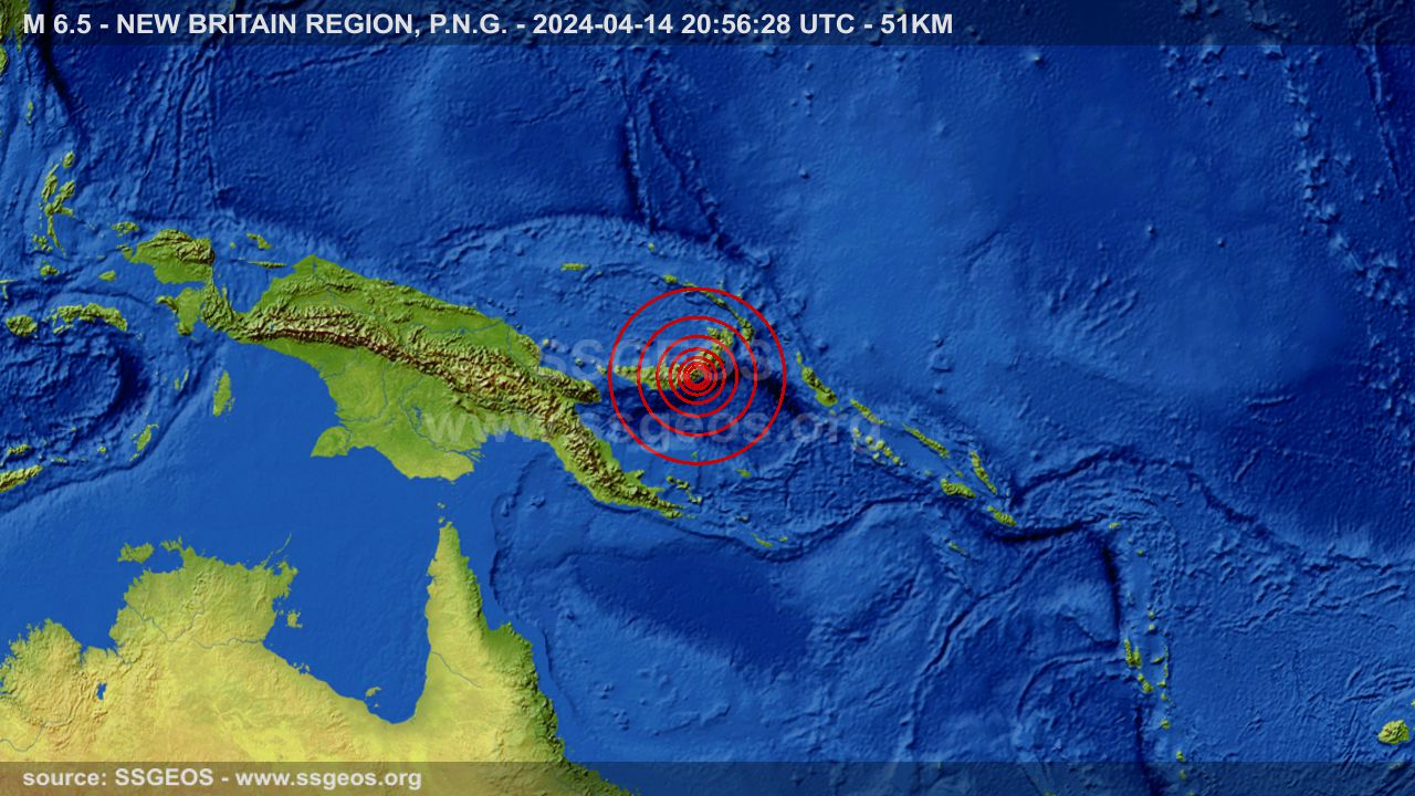 earthquake map