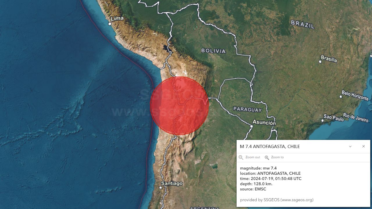 earthquake map