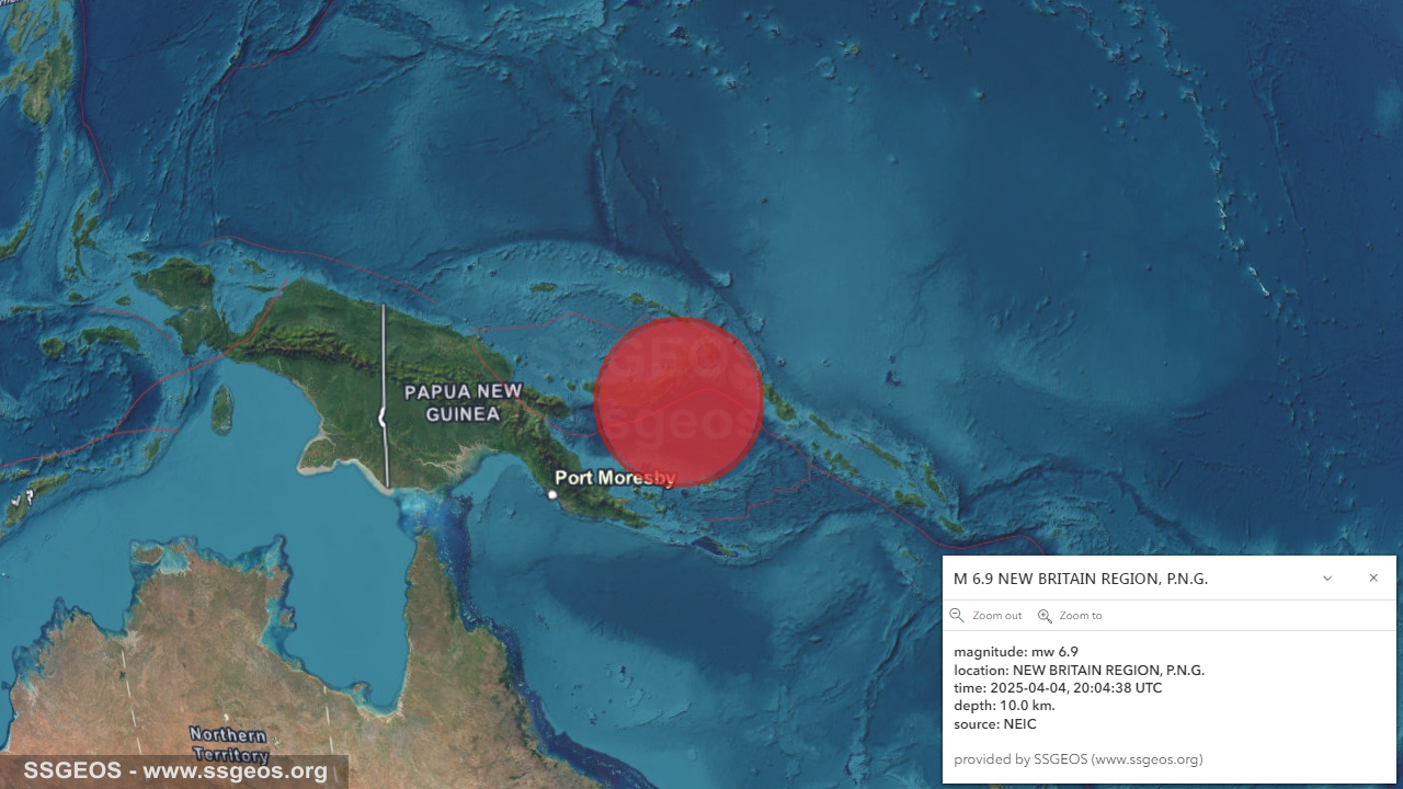 earthquake map