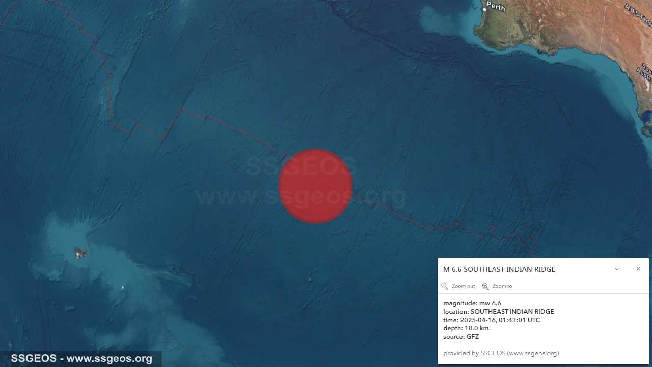 earthquake map