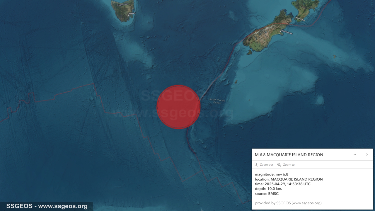 earthquake map