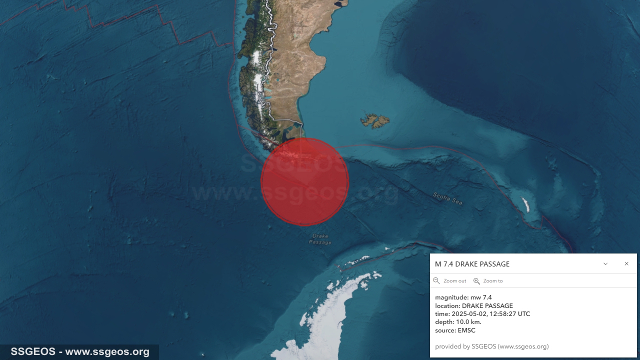 earthquake map