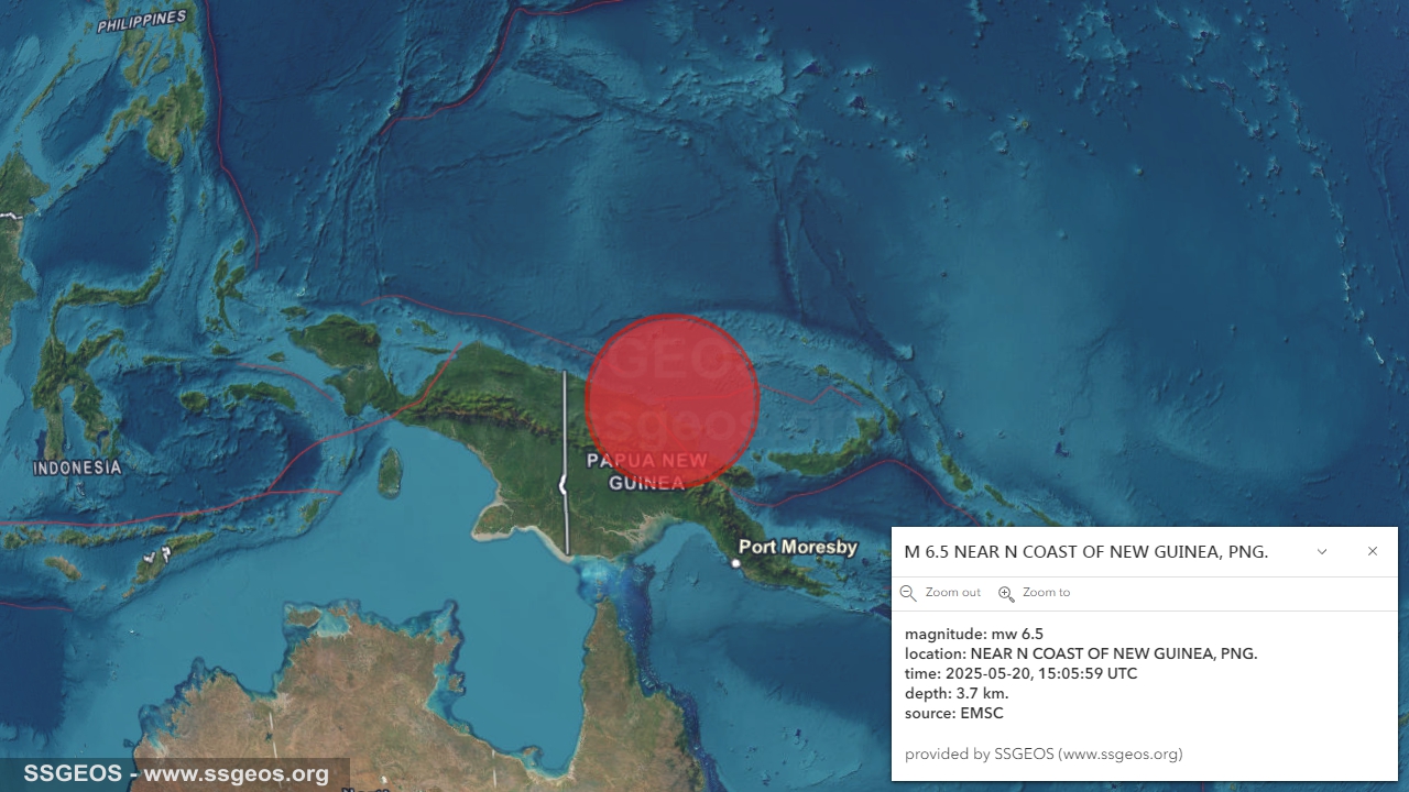 earthquake map