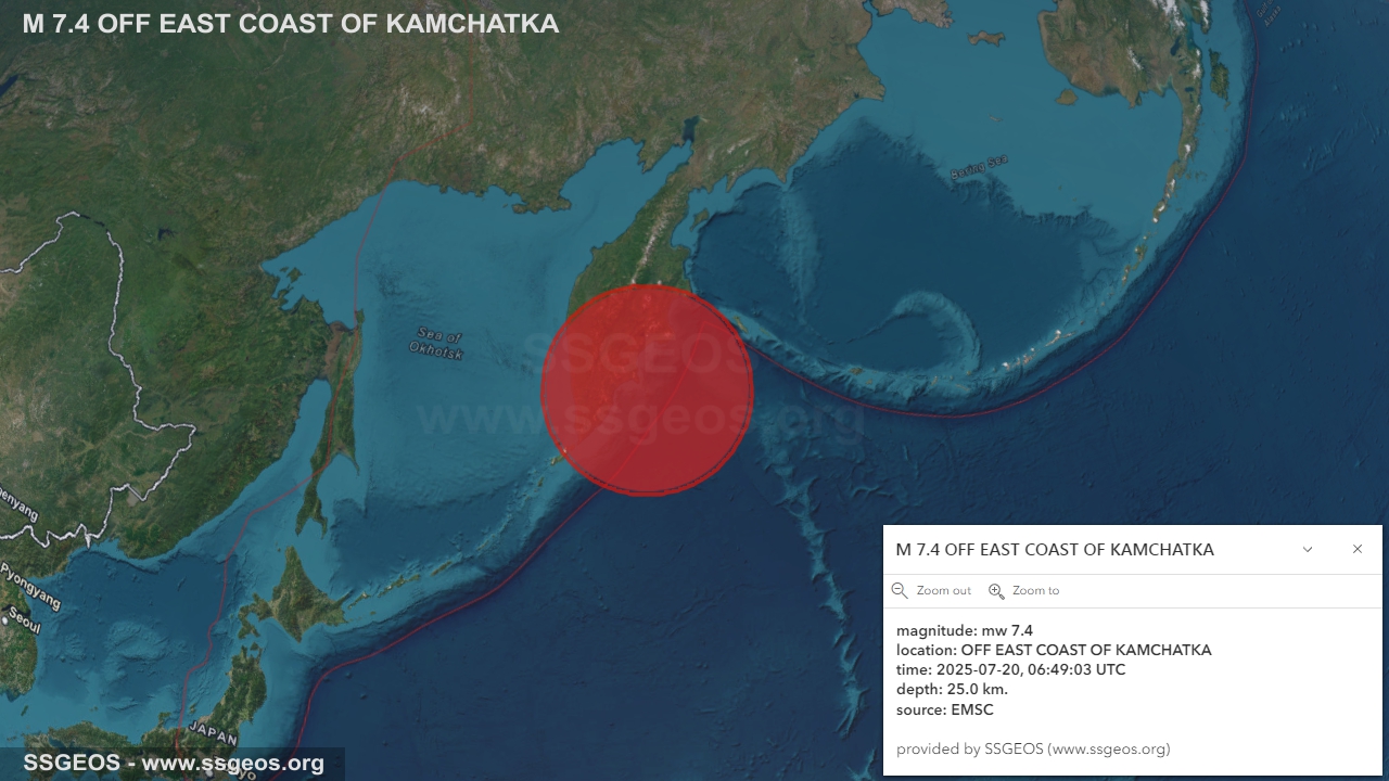 earthquake map