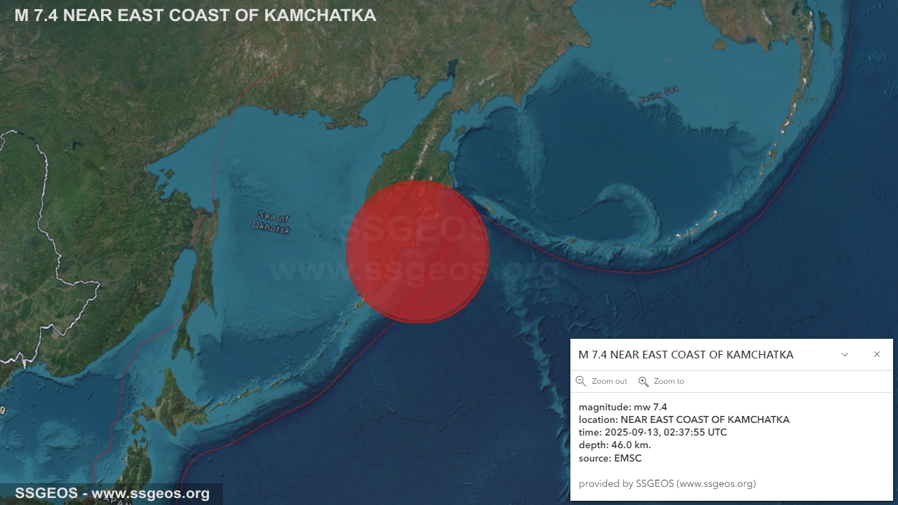 earthquake map